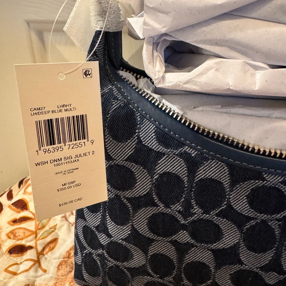Coach Juliet Shoulder Bag 25 In Signature Denim - Picture 4 of 5